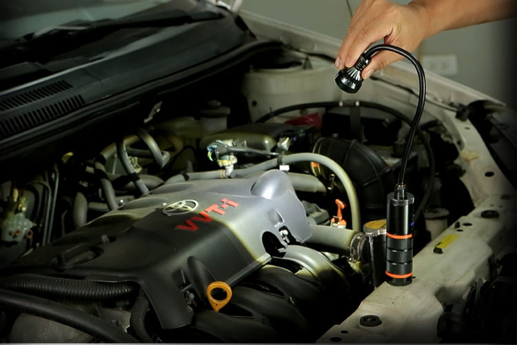 A62A 3W LED Torch Flexible Gooseneck Flashlight LED Work Light with Magnetic Base