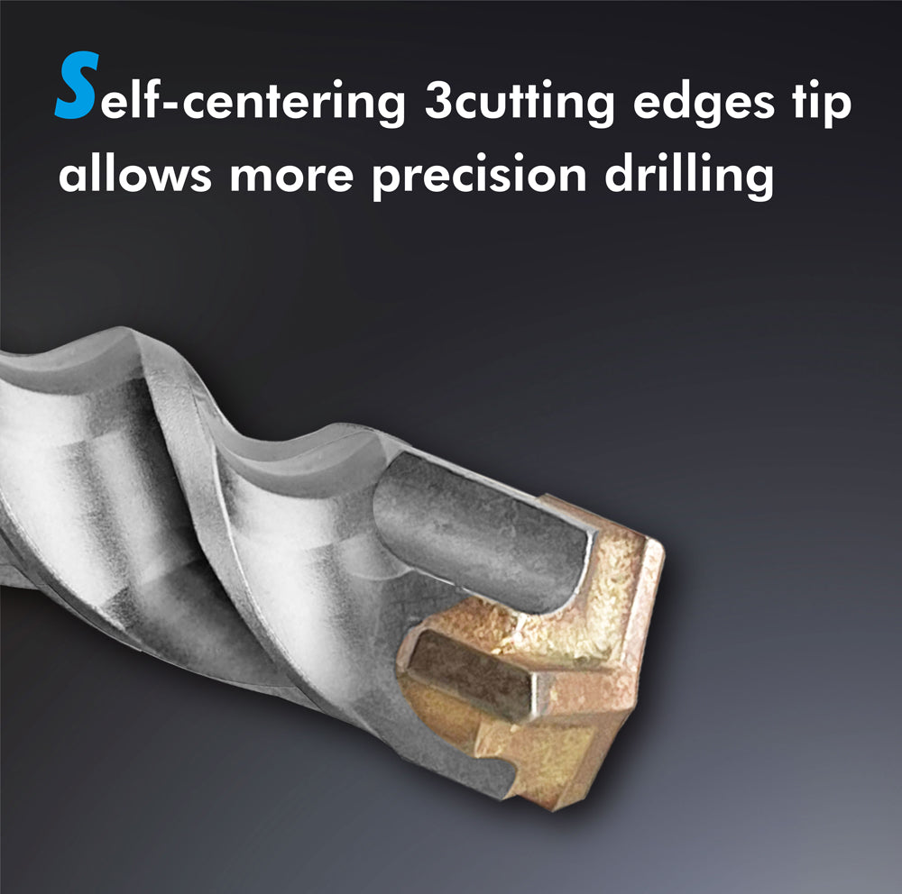 SDS Plus 3-Cutter Penetrator Drill Bit for Concrete and Rebar