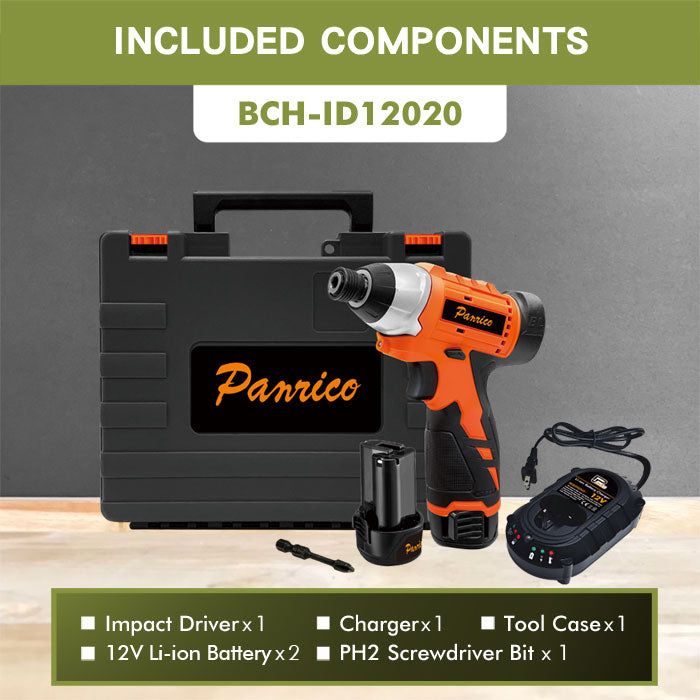 12V Li-Ion Cordless Brushless Impact Driver