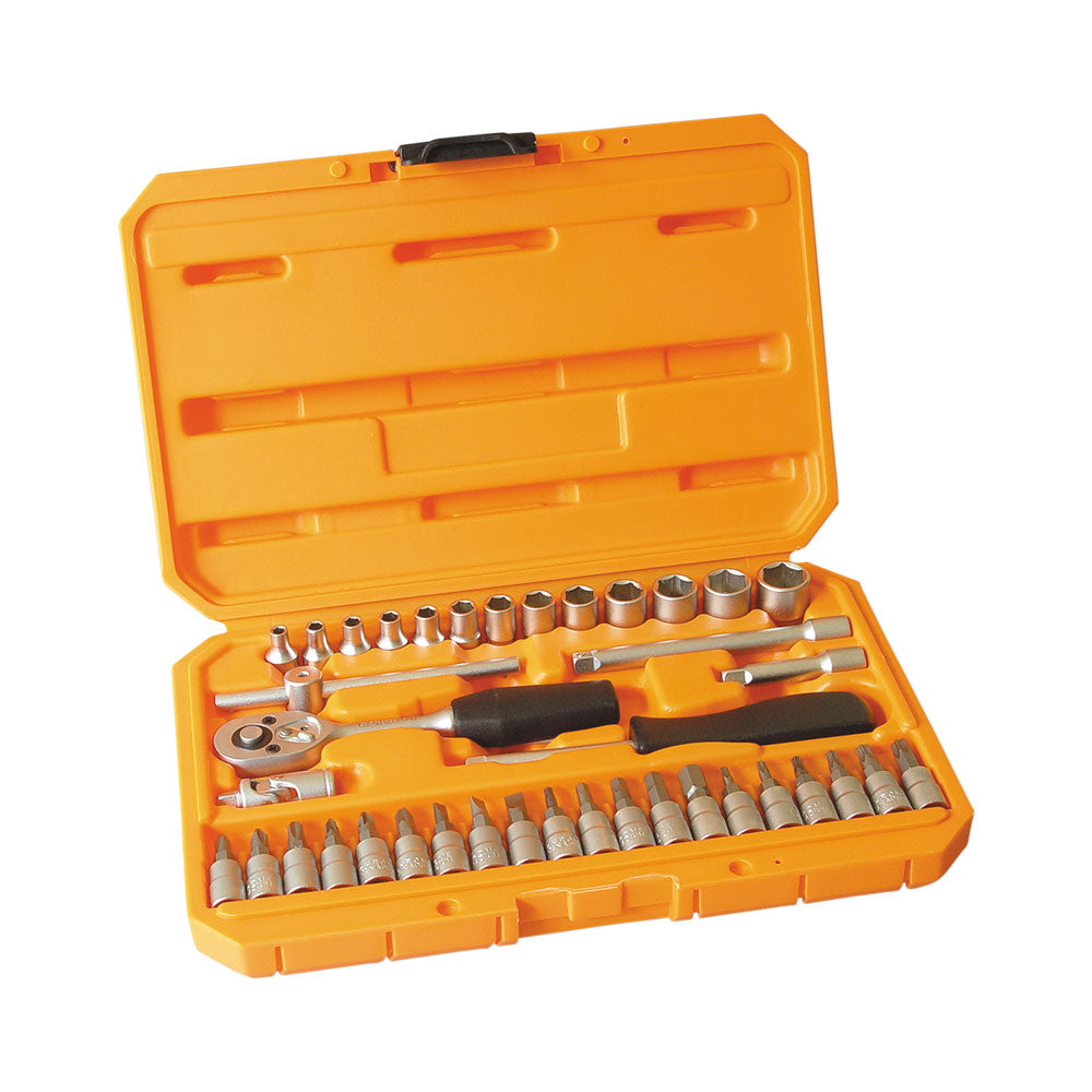 39pcs 1/4 inch Dr. Bit Socket Ratchet Handle Spinner Handle Set