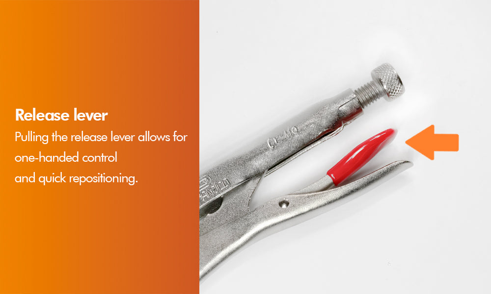 10" Feststellzange mit gebogenen Backen und Drahtschneider (FM901010)