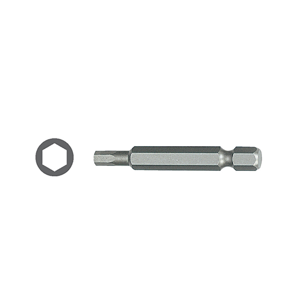 1/4 inch 50mm Hexagon Allen Power Bit