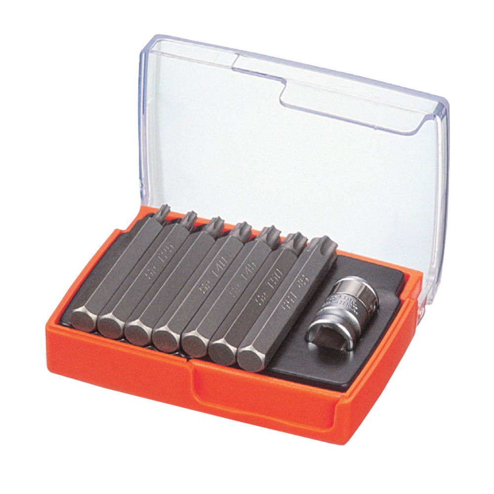 8pcs Power Bit with 3/8" Dr. Hex Bit Adapter Set