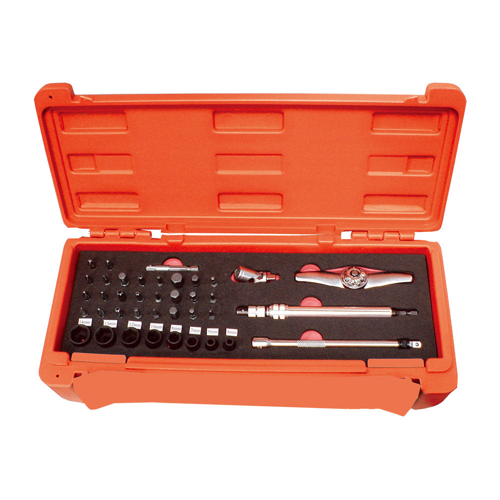 39pcs Ratchet Handle Bit Socket Set