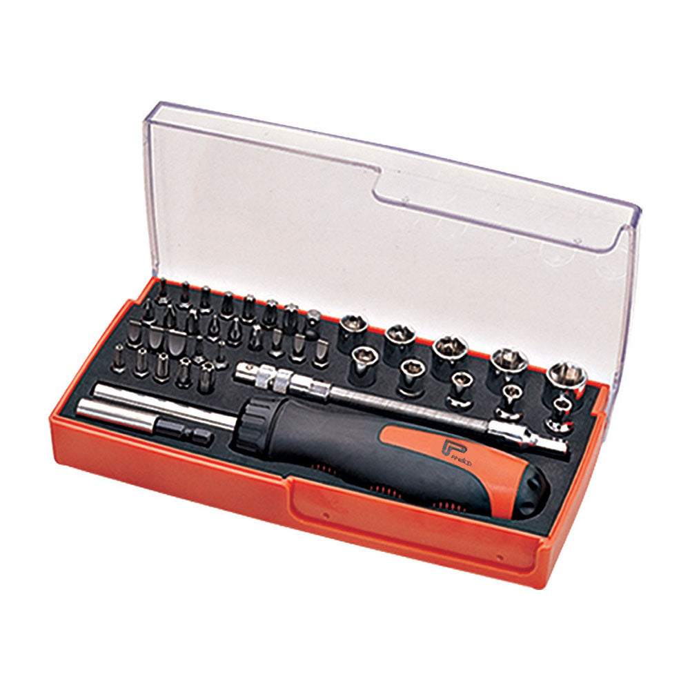40pcs High Torque Ratchet Screwdriver Bit & Socket Set