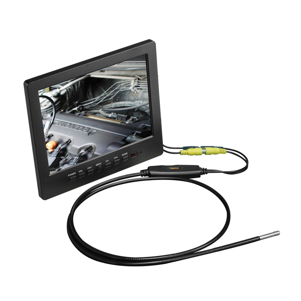 PST-2416 Flexible Borescope Endoscope Inspection Camera 5.5mm Lens Connect with AV-In Monitor