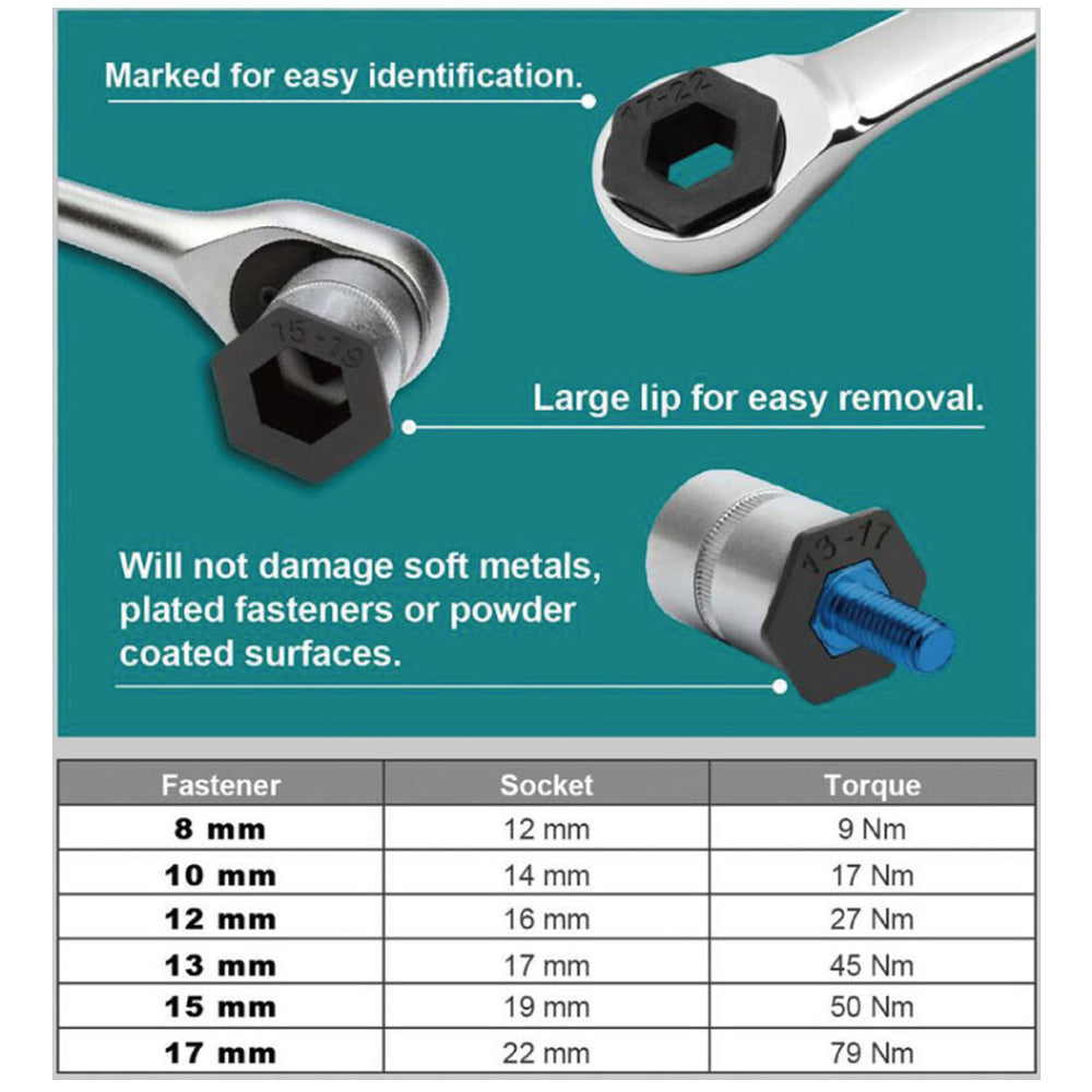 Metric Socket Wrench Insert Set