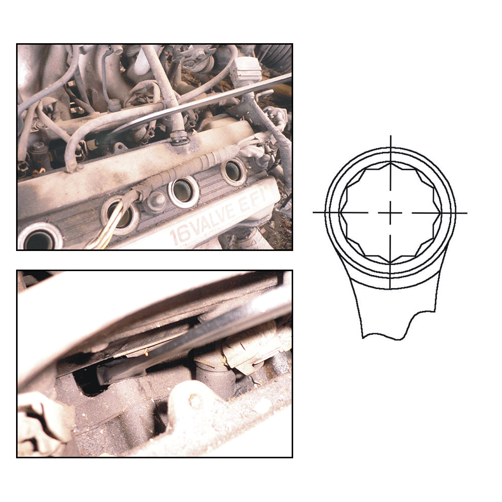 Damper Pulley Puller Holder Wrench Set