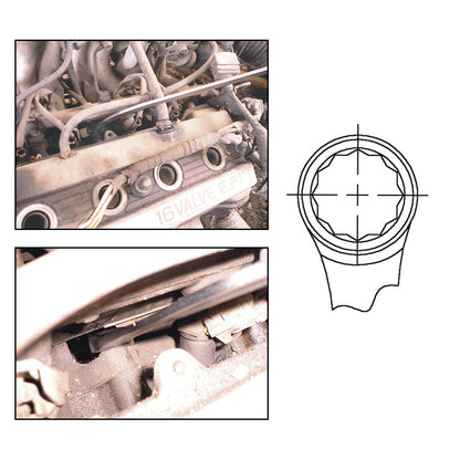 Damper Pulley Puller Holder Wrench Set