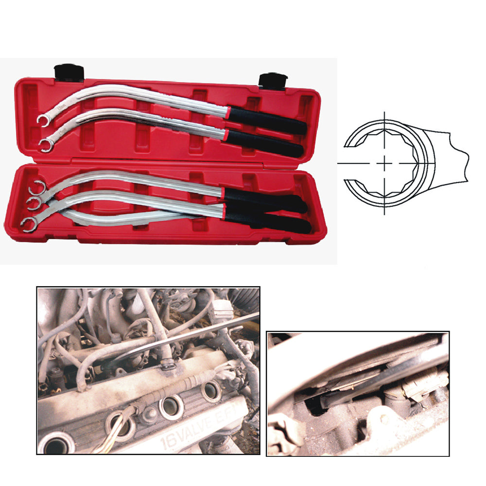 Damper Pulley Puller Holder Wrench Set