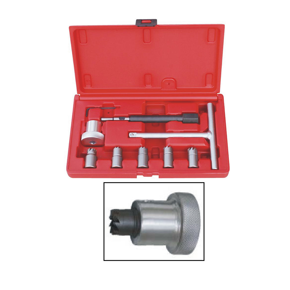 9pcs Diesel Injector Seat Cutter Set