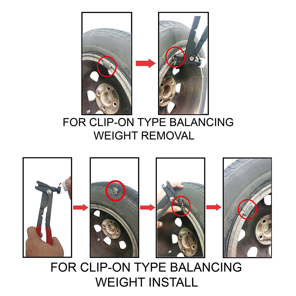 Comprehensive Wheel Balancing Weight Pliers