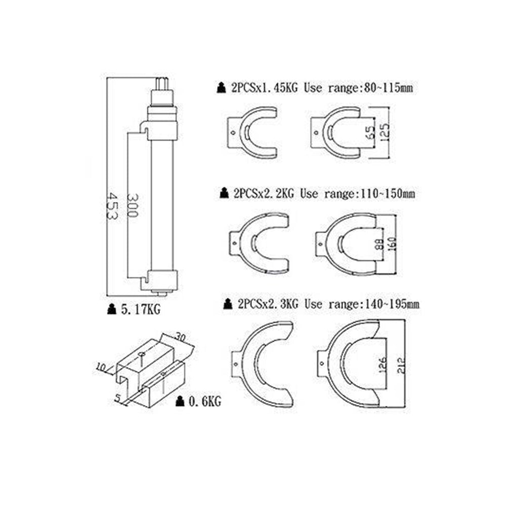 Compressor for Macpherson Shock Absorber Springs and Equivalent Shock Absorbers