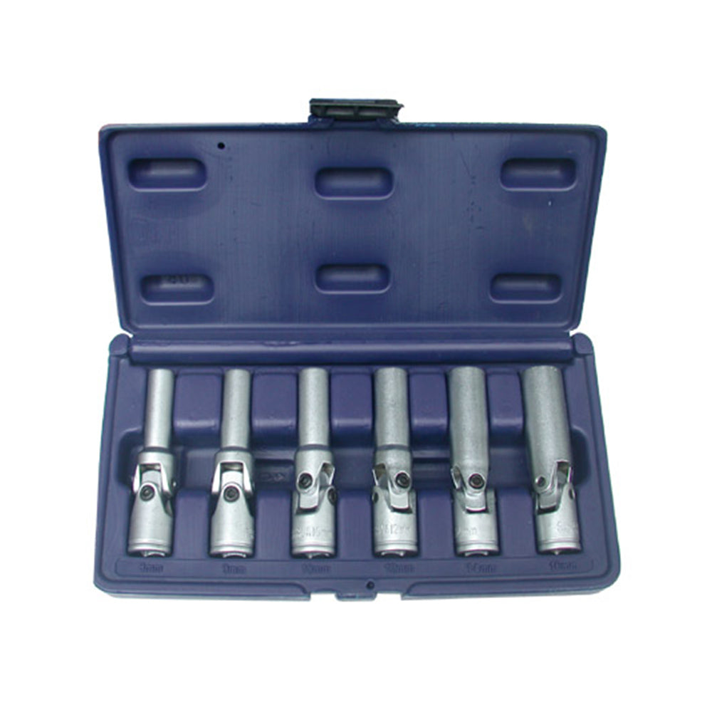 6pcs 3/8 inch Dr. Glow Plug Socket Set