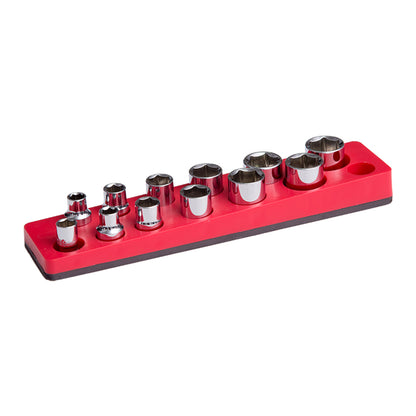 13 Hole 3/8" Dr. Socket Plastic Tray Organizer with Magnetic