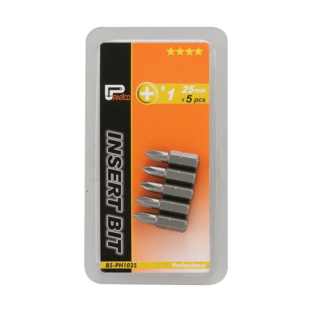 5pcs 1/4" 25mm Insert Bit Set