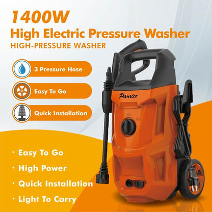 1400W Portable High Pressure Washer High Pressure Cleaner Electrical Car Washer