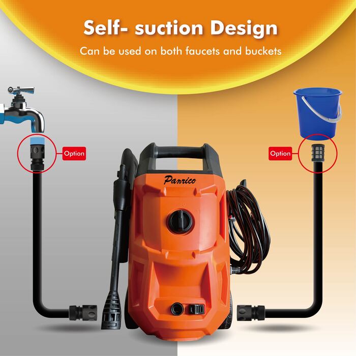 1400W Portable High Pressure Washer High Pressure Cleaner Electrical Car Washer self-suction design