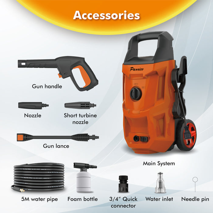 1400W Portable High Pressure Washer High Pressure Cleaner Electrical Car Washer accessories