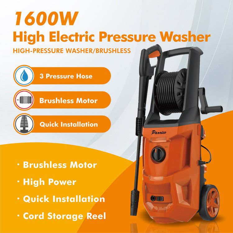 220V 1600W High Power Car Washer High Pressure Cleaner Washer