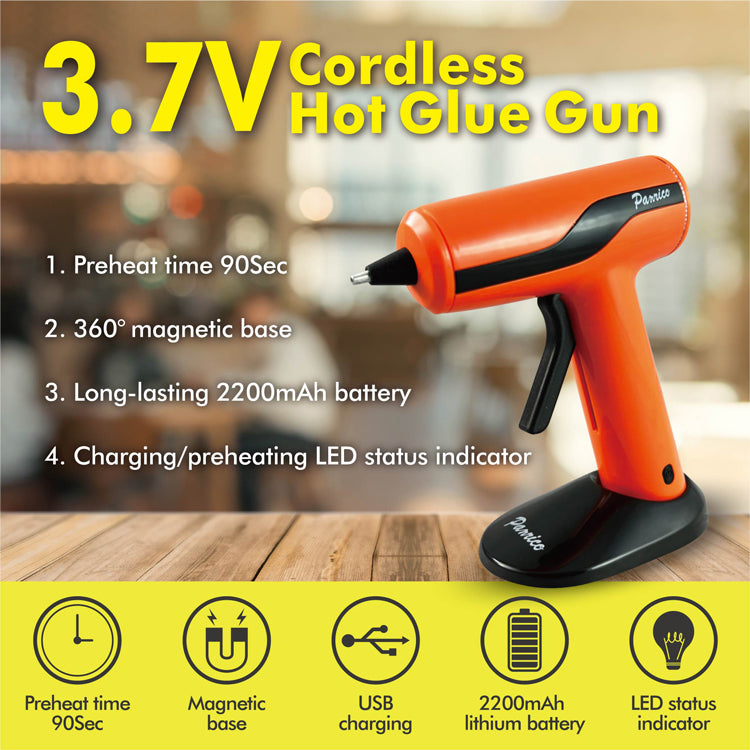 3.7V Cordless Hot Melt Glue Gun