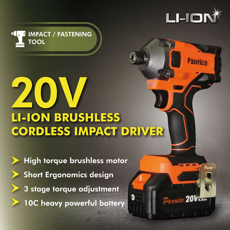 20V Li-Ion Brushless Cordless Impact Driver