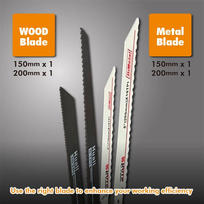 20V Lithium Cordless Reciprocating Saw Rechargeable Saber Saw blade