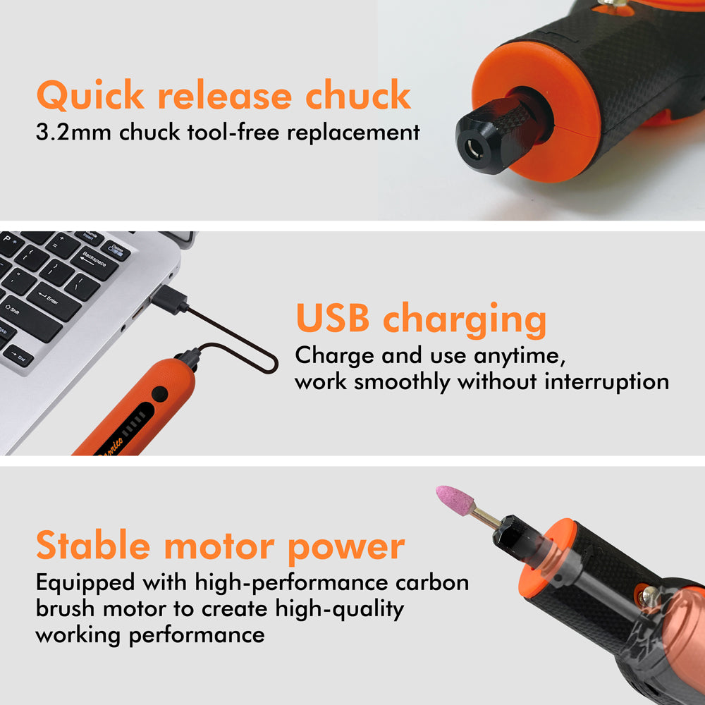 8V Li-ion Cordless Grinder Engraving Pen 