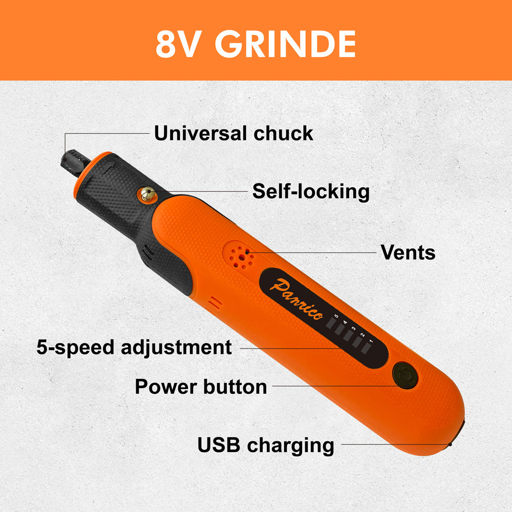 8V Li-ion Cordless Grinder Engraving Pen 