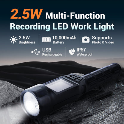 Magnetische, faltbare LED-Arbeitsleuchte mit 5 W (BI-LW-F05 (DB))