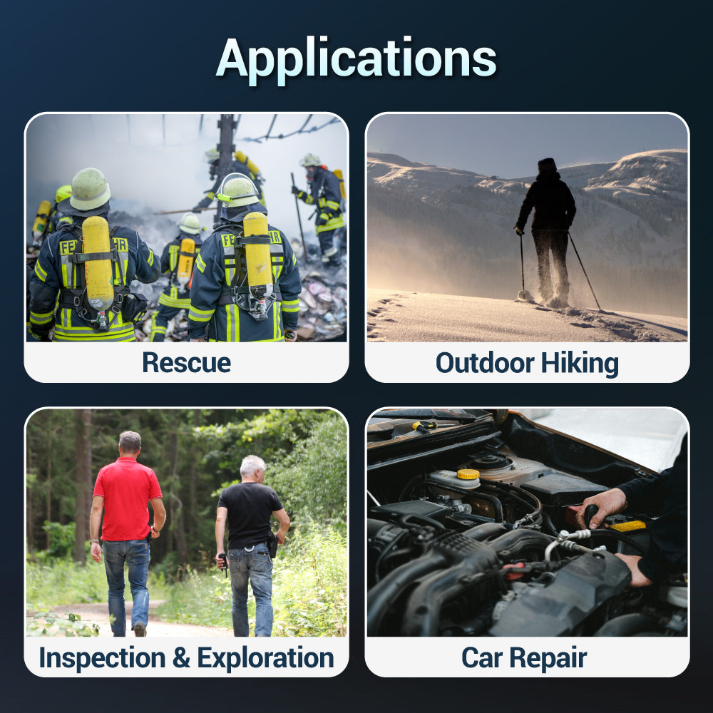 Magnetische, faltbare LED-Arbeitsleuchte mit 5 W (BI-LW-F05 (DB))