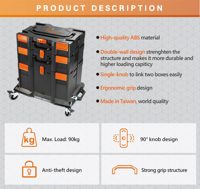 Technician Portable Tool Organizer Storage Box