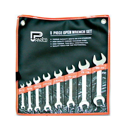 8 piece Double Open End Wrenches