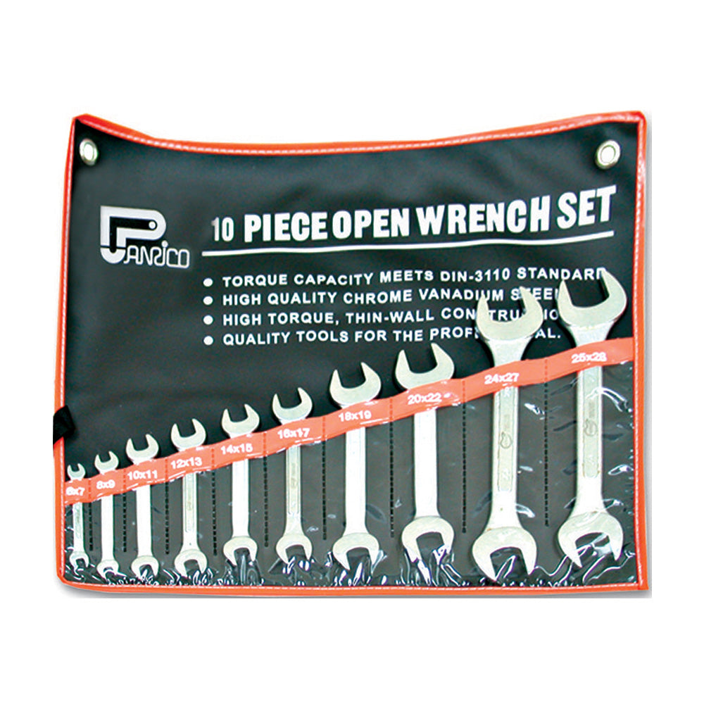 10pcs Open Wrench Set