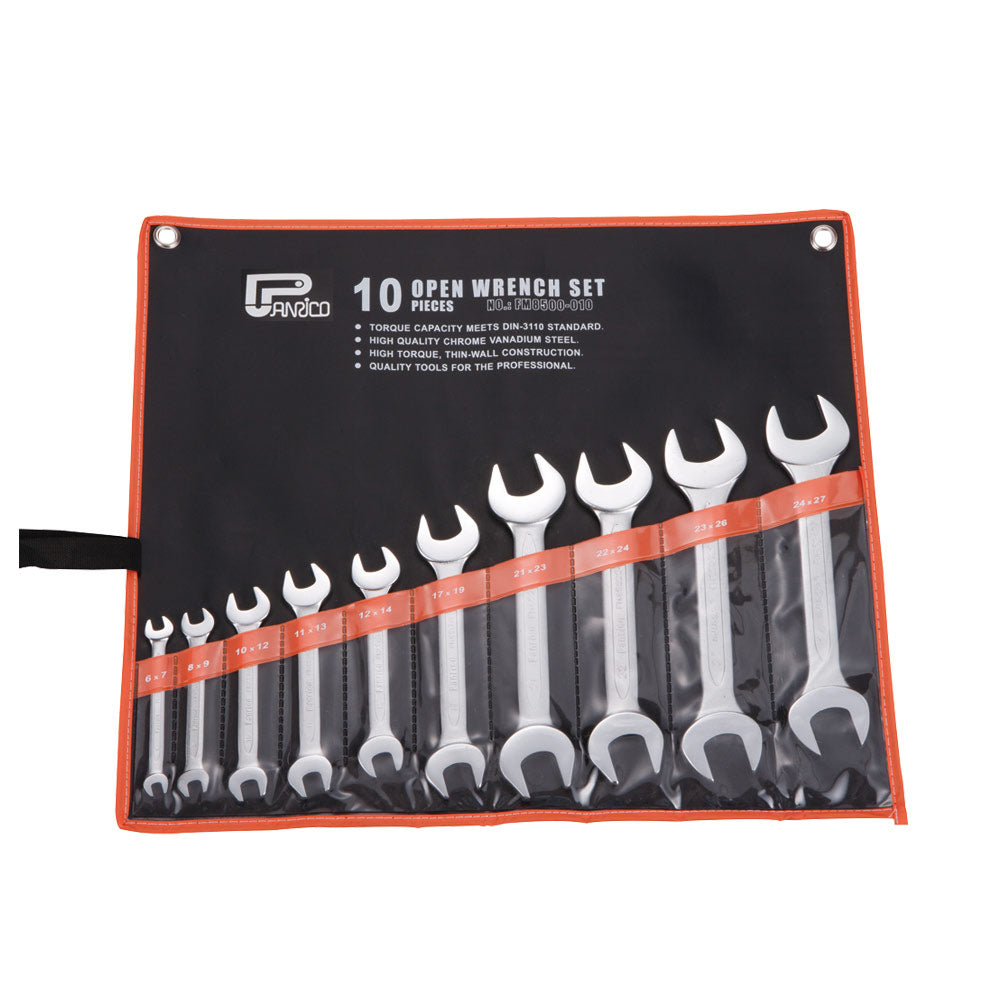 10 piece Double Open End Spanner Set