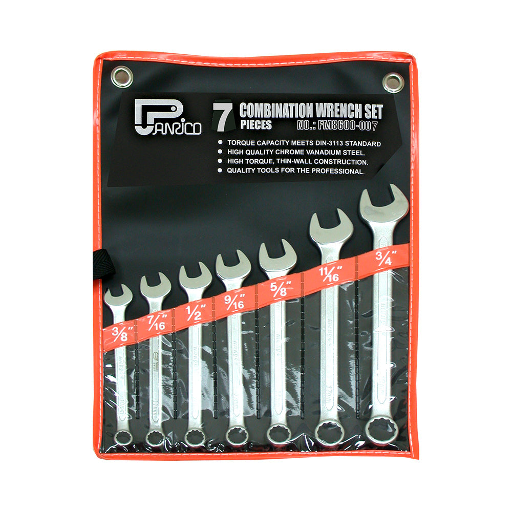 7pcs Combination Wrench Set