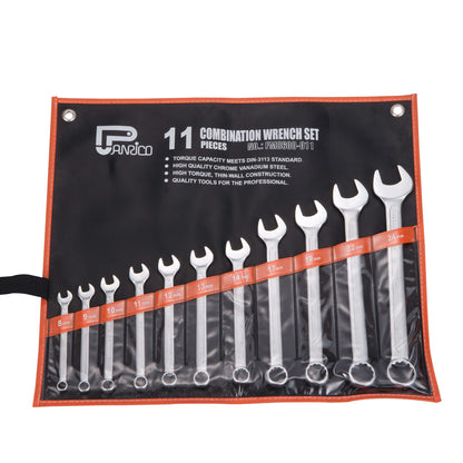 11 piece Combination spanner Open and Closed Wrench Set