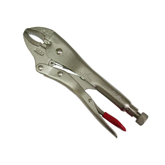 Curved Jaws Locking Pliers with wire Cutter