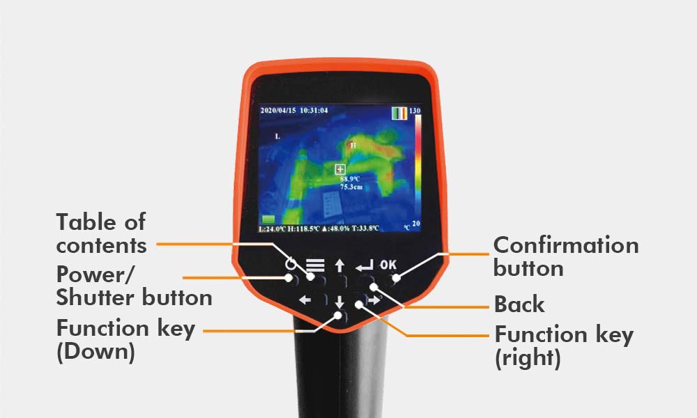 Thermal Imager Handheld Infrared Thermal Imaging Camera Thermographic Camera with Wi-Fi(PTI-NKH1)