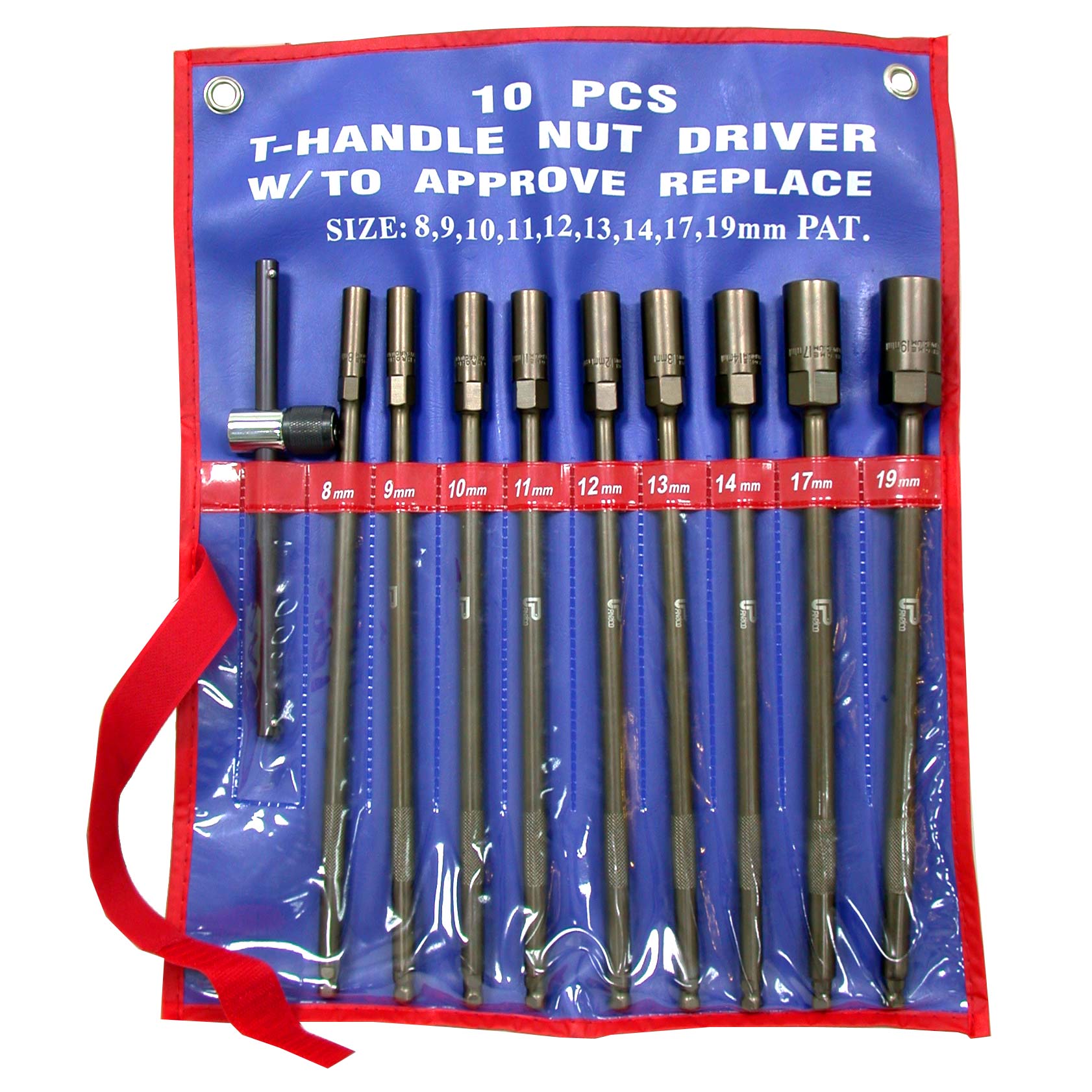 10pcs Quick Release T Handle with Nut Driver Set